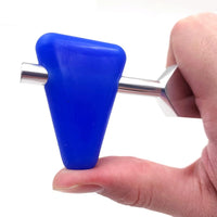 Comfortable grip for tuning fork sound therapy instrument